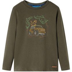 Kinder-Langarmshirt Khaki 116