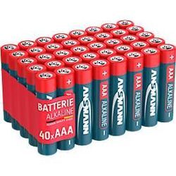 Alkaline Batterien Ansmann, Micro AAA, 7 Jahre Lebensdauer, 40 Stück