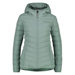 Winterjacke ALIFE & KICKIN "Damen RabeaAK A" Gr. L, blau (alpine frost) Damen Jacken Moderne Steppjacke mit gefütterter Kapuze in schmaler Passform