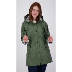 Regenjacke DEPROC ACTIVE "Friesennerz WIZZARD PEAK WOMEN UMBR", Damen, Gr. 46 (L), grün, Obermaterial: 100% Polyurethan; Futter: 100% Polyester, casual, figurumspielend, Jacken, auch in Großen Größen erhältlich