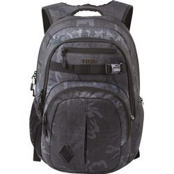 Schulrucksack NITRO "Chase", Gr. B/H/T: 37cm x 51cm x 23cm, grau (forged camo), Polyester, Rucksäcke, Alltagsrucksack, Rucksack für Freizeit, Schule, Arbeit und Reise