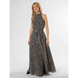 Swing Abendkleid Damen gemustert, schwarz