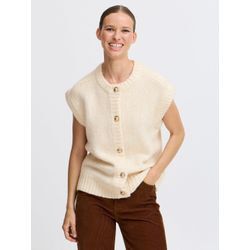 B.Young Strickweste Damen, beige