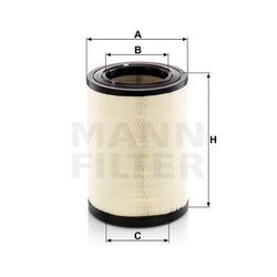 MANN-FILTER Luftfilter VOLVO,RENAULT TRUCKS C 33 013 7421337443,21337443,21337557 Motorluftfilter,Filter für Luft