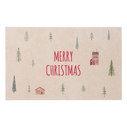 Weihnachts-Postkarte aus Holz