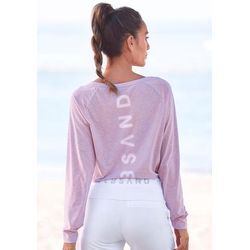 ELBSAND Longsleeve 'Tira' mehrfarbig Gr. L (40) für Damen. Rundhals und Logodruck. Figurumspielend. Nachhaltig.