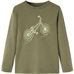 Kinder-Langarmshirt Khaki 116