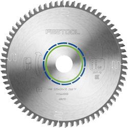 Festool - hw 225x2,6x30 TF68 Kreissägeblatt Aluminium / Plastics ( 488291 ) 225 x 2,6 x 30 mm 68 Zähne für Aluminium, NE-Metalle, Kunststoffe, pvc