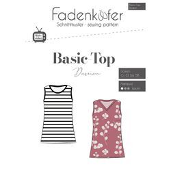 Fadenkäfer Schnitt "Basic-Top" für Damen