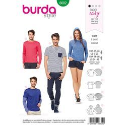 burda Schnitt 6602 "Shirt für Sie & Ihn easy"