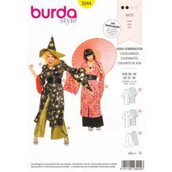 burda Schnitt 3044 "Kimono & Geisha"