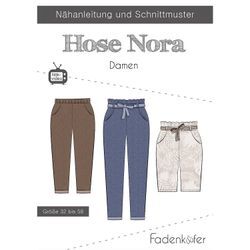 Fadenkäfer Schnitt "Hose Nora" für Damen