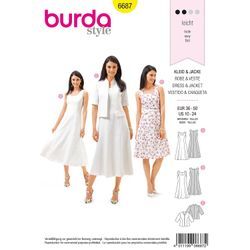 burda Schnitt 6687 "Leinenkleid & Jacke"