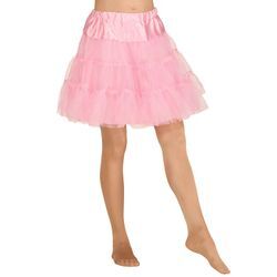 Soft-Tüll Petticoat für Damen, rosa, 3-lagig