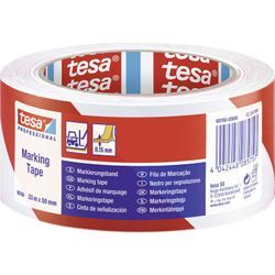 60760-00088-15 Bodenmarkierungsband ® Professional Rot/Weiß (l x b) 33 m x 50 mm 1 St. - Tesa