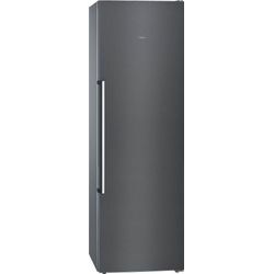 SIEMENS Gefrierschrank "GS36NAEP", E (A-G), schwarz (gebürsteter schwarzer stahl antifingerprint), B:60cm H:186cm T:65cm, Gefrierschränke