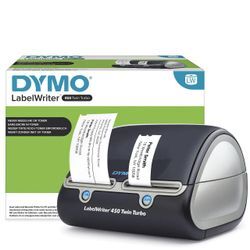 DYMO® LabelWriter 450 twin turbo, Etikettendrucker mit 2 Druckwerken für Etiketten bis 60mm Breite