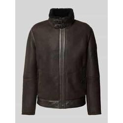 Lederjacke im Biker-Look Modell 'SHELTER-DF'