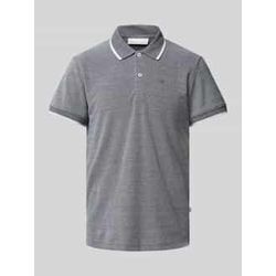 Slim Fit Poloshirt mit Logo-Stitching Modell 'TRISTAN'