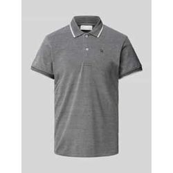 Slim Fit Poloshirt mit Logo-Stitching Modell 'TRISTAN'