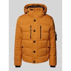 Regular Fit Steppjacke mit abnehmbarer Kapuze