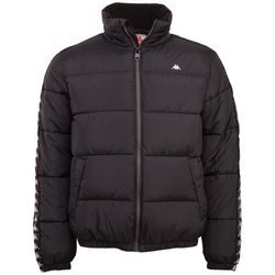 Winterjacke KAPPA Gr. L (52/54), schwarz (caviar) Herren Jacken - mit hochwertigem Jacquard Logoband an den Ärmeln