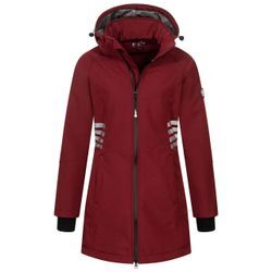 Softshelljacke ARCTIC SEVEN "ASGiuliana", Damen, Gr. 4XL, rot (bordeaux), Obermaterial: 96% Polyester, 4% Elasthan; Innenmaterial: 100% Polyester, Jacken, mit abnehmbarer Kapuze