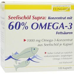 Seefischöl Supra mit 60% Omega-3-Fettsäuren Weichk 100 ST