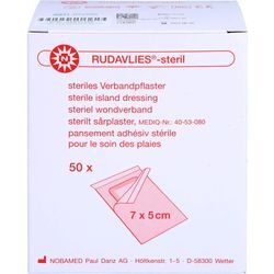 Rudavlies 7cmx5cm Pflaster Steril 50 ST