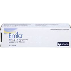 Emla 25 mg/G + 25 mg/G Creme 30 G