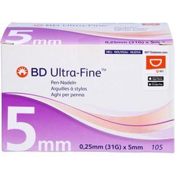 Bd Ultra-Fine Pen-Nadeln 5 Mm 31 G 0.25 Mm 105 ST