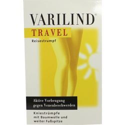 Varilind Travel Knie Baumwolle Schwarz L 2 ST