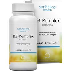 Sanhelios Vitamin D3 Sonnenvit.-Komp.mit K2 80 ST