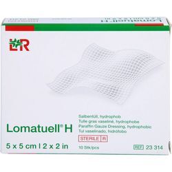 Lomatuell H Salbentuell 5x5cm Steril 10 ST