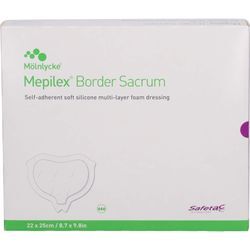 Mepilex Border Sacrum Schaumverb.haft.22x25 cm St. 10 ST