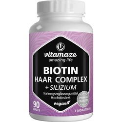 Biotin Haar Vitamine Komplex Hochdosiert +silizium 90 ST