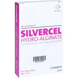 Silvercel Hydroalginat Verband 5x5cm 10 ST