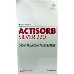 Actisorb 220 Silver 19.0x10.5cm Steril 10 ST