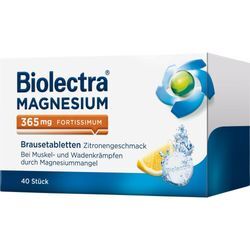 Biolectra Magnesium 365 Fortissimum Zitrone 40 ST