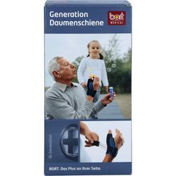 Bort Generation Daumenschiene L Li Blau 1 ST