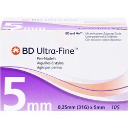 Bd Ultra-Fine Pen-Nadeln 0.25 Mm (31G) X 5 Mm 105 ST