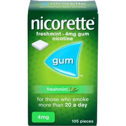 Nicorette Kaugummi 4 mg Freshmint 105 ST