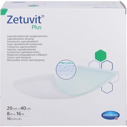 Zetuvit Plus 20x40 cm Extra Starke Saugkompresse 10 ST