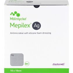 Mepilex Ag Verband 10x10cm Steril 10 ST