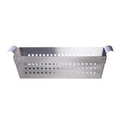 ALL'GRILL Edelstahl-Grillkorb 30x13x9 cm mit integrierten Haltegriffen für perfektes Grillaroma