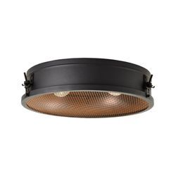 BRILLIANT Lampe, Zois Deckenleuchte 42cm schwarz korund, Metall, 2x A60, E27, 28W,Normallampen (nicht enthalten)