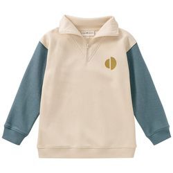 Jungen Sweatshirt mit Troyer-Kragen