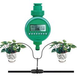 Bewässerungs-Timer, automatische Gartenbewässerung, wasserdichter LCD-Display-Bewässerungsregler für Pflanzen, Rasen, Garten, Gemüsepflanzung