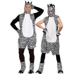 buttinette Zebrakostüm unisex, kurz