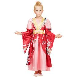 Geisha-Kostüm "Miyuku" für Kinder, rosa